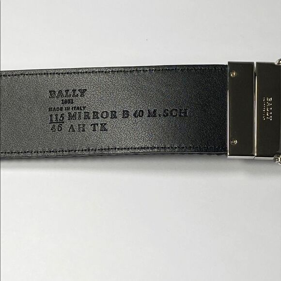 Bally Mirror B Buckle Reversible Belt size 115/46 - Picture 9 of 11
